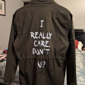 NWOT I really care, don't you jacket